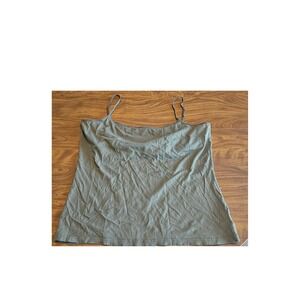 Eddie Bauer Womens XL Olive Green 100% Pima Cotton‎ Tank Top Sleeveless